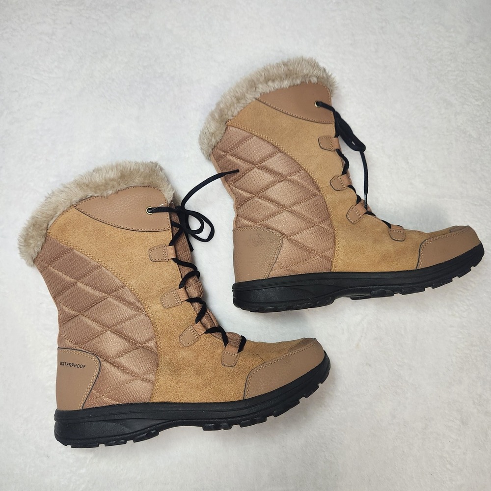 Columbia Ice Maiden II Waterproof Winter Snow Boots Women Hike 12 Gorp Cabin Ski